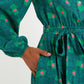 Bron Bauhaus Abstract Print Midi Shirt Dress