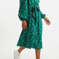 Bron Bauhaus Abstract Print Midi Shirt Dress