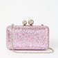 Bubble Pink Gilitter Clutch