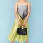 Black Eco Leather Hand Woven Bag