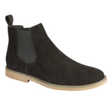 Black Men's Faux Suede Desert Boots