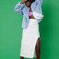 Blue Faux Fur Jacket