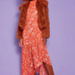 Chocolate Bamboo Lyocell Knitted Vegan Faux Shearling Jacket