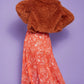 Chocolate Bamboo Lyocell Knitted Vegan Faux Shearling Jacket
