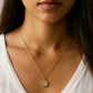 Neva Luxe 18k Gold Plated Reversible Celestial Pendant Necklace