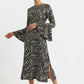 Candra Roar Print Midi Dress