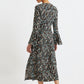 Candra Roar Print Midi Dress