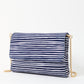 Carmela Navy and White Striped Cross Body Bag