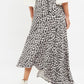Louche Carole Gingham Twist Print Asymmetric Midi Skirt