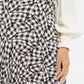 Louche Carole Gingham Twist Print Asymmetric Midi Skirt