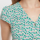Louche Cathleen Mint Blossom Print Mini Tea Dress