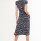 Cathleen Country Rose Print Tea Midi Tea Dress