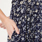 Cathleen Country Rose Print Tea Midi Tea Dress