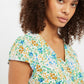 Louche Cathleen Mini Flower Show Print Mini Tea Dress