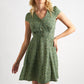 Cathleen Mini Ditsy Tea Dress Green