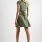 Cathleen Mini Ditsy Tea Dress Green