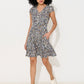 Cathleen Mini Tea Dress Navy Floral