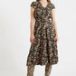 Cathy Tapestry Print Midi Tea Dress