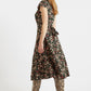 Cathy Tapestry Print Midi Tea Dress