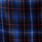 Peppi Winter Check Smocked Bodice Midi Dress - Blue