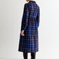 Catlin Winter Check Button Through Midi Dress – Blue