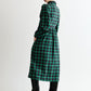 Catlin Winter Check Button Through Midi Dress – Green
