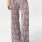 Clothide Line Print Pleat Trousers