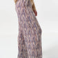 Clothide Line Print Pleat Trousers