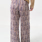Clothide Line Print Pleat Trousers