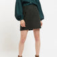 Louche Aubin Cottage Check A Line Mini Skirt Green