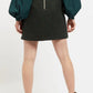 Louche Aubin Cottage Check A Line Mini Skirt Green