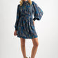 Collyn Geo City Print Long Sleeve Mini Dress