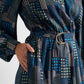 Collyn Geo City Print Long Sleeve Mini Dress