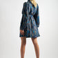 Collyn Geo City Print Long Sleeve Mini Dress