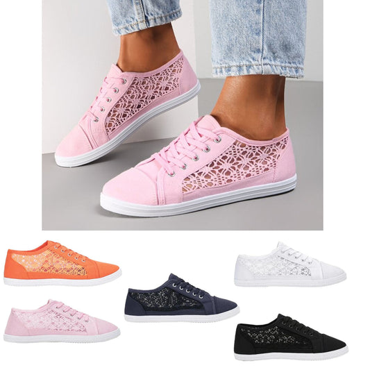 Ladies Lace Design Sneakers – Perfect Blend of Style and Comfort