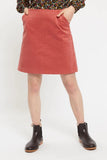 Louche Dylan Baby Cord A Line Mini Skirt Blush Pink
