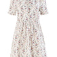 Cosima Regency Print Frill V-Neck Mini Dress