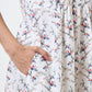 Cosima Regency Print Frill V-Neck Mini Dress