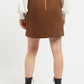Louche Aubin Cottage Check A Line Mini Skirt Ginger