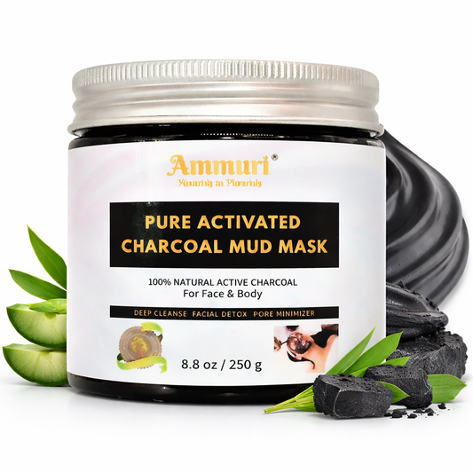 Ammuri Pure Activated Charcoal Mud Mask for Pigmentation
