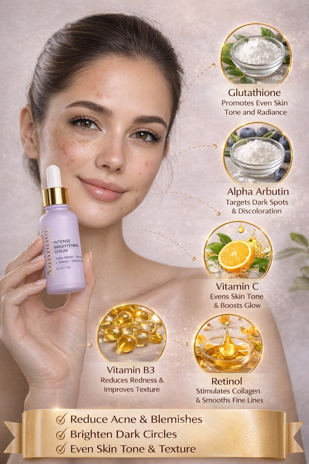 Ammuri Intense Skin Brightening Serum for Radiant Skin