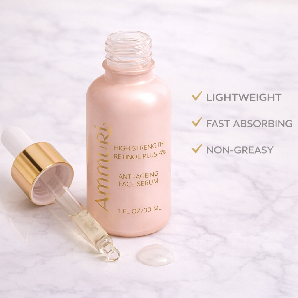 Ammuri High Strength 4% Retinol Serum Plus – Anti-Aging & Dark Spot Corrector