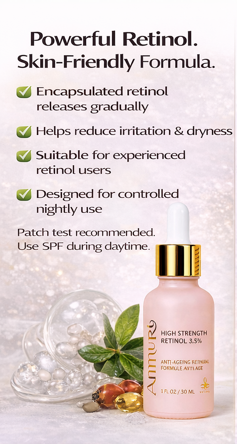 Ammuri 3.5% Retinol High Strength Face Serum – Anti-Ageing Formula