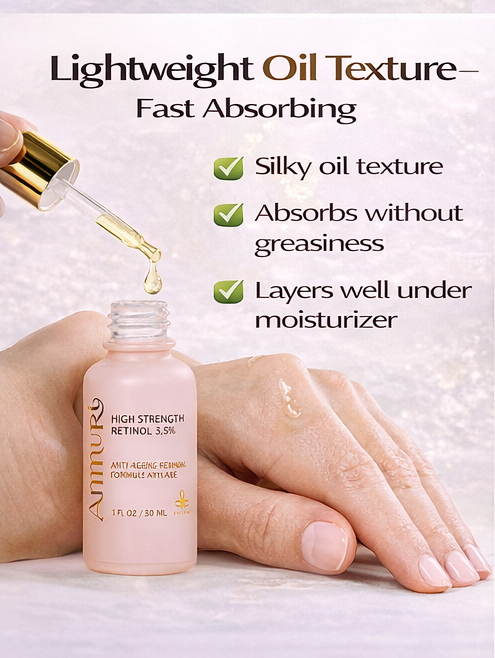 Ammuri 3.5% Retinol High Strength Face Serum – Anti-Ageing Formula