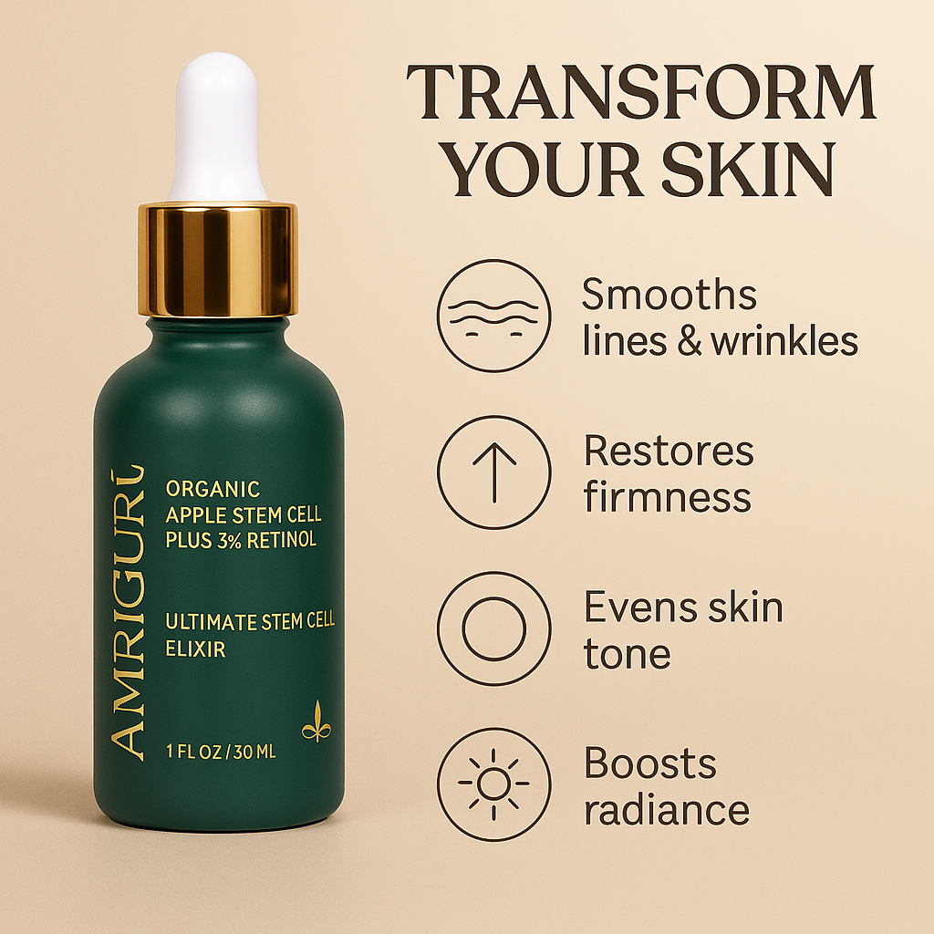 Ammuri Advanced Plant Stem Cell Retinol 5% – Youthful Glow, Firming Face Serum