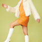 Cream Bamboo Lyocell Knitted Vegan Faux Shearling Jacket
