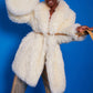 Cream Eco Bamboo Faux Mongolian Fur Bag