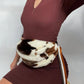 Cream Faux Fur Bum Bag