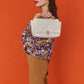 White Vegan Leather Quilted Bag