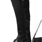 Knitted Platform Over The Knee Chunky Boots